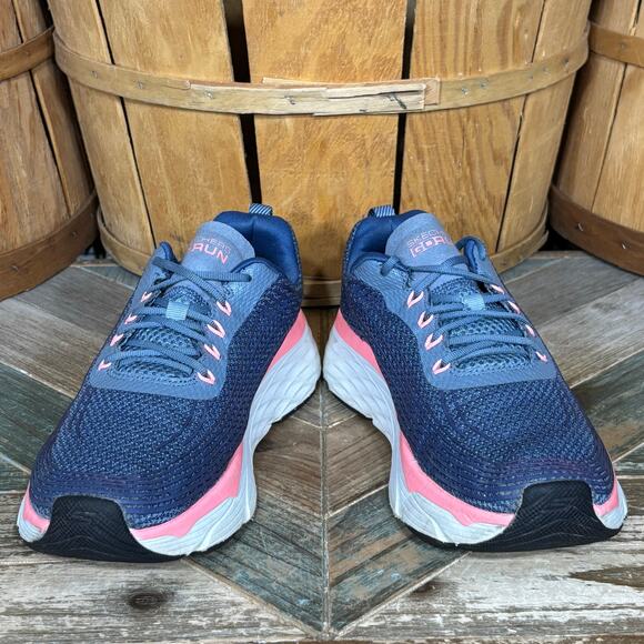 Skechers Max Cushioning Elite Blue Pink Comfort Running Shoe Sneakers Womens 8.5 - Picture 7 of 11